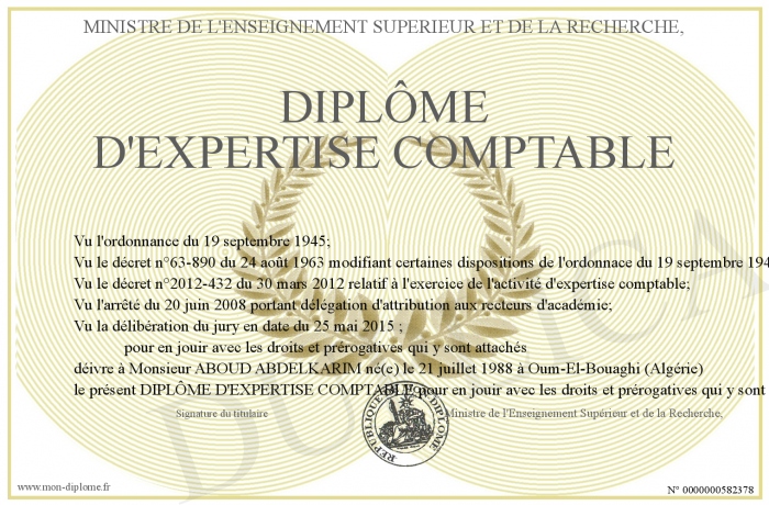 Mon diplôme en ligne
